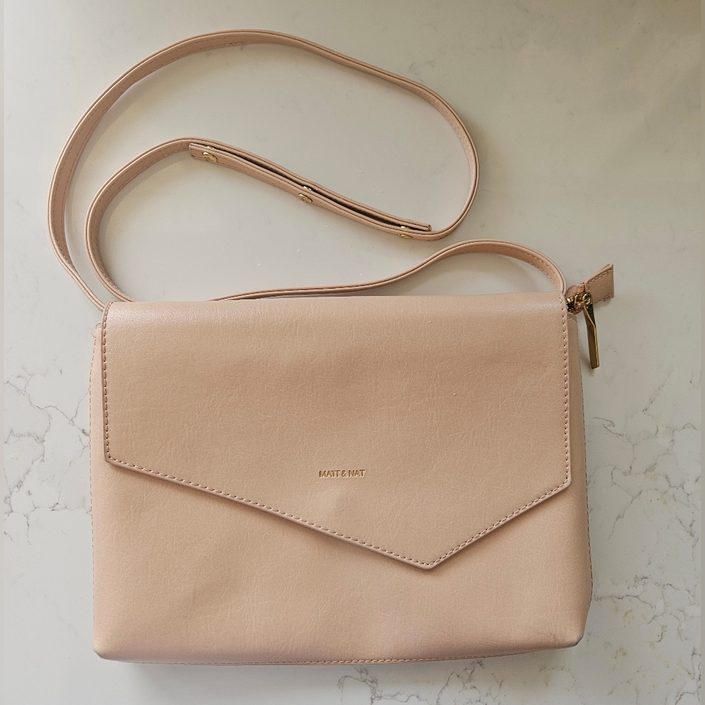 🌞 Matt & Nat RIYA Vegan Clutch - Vintage Collection in Pastel Pink